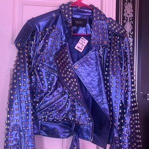 Studded moto jacket